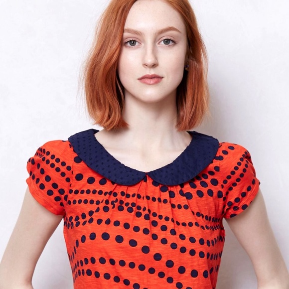 Anthropologie Tops - Anthropologie Novelty Collar Tee